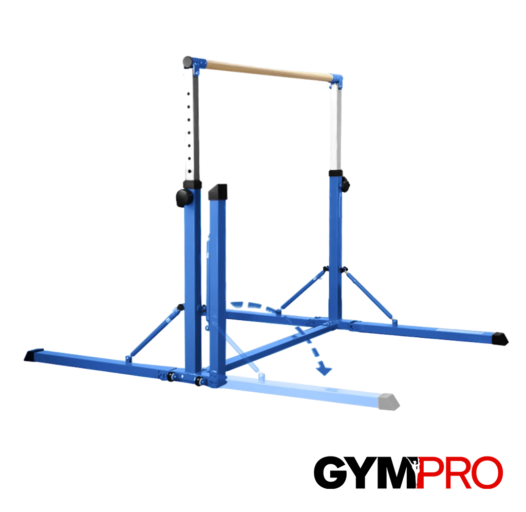 GymPro Junior Height Adjustable Folding Gymnastics Bar