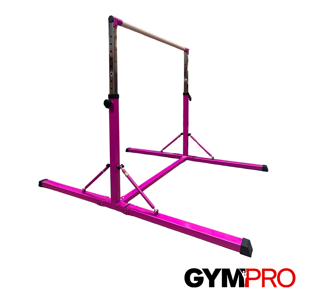 GymPro Junior Height Adjustable Folding Gymnastics Bar